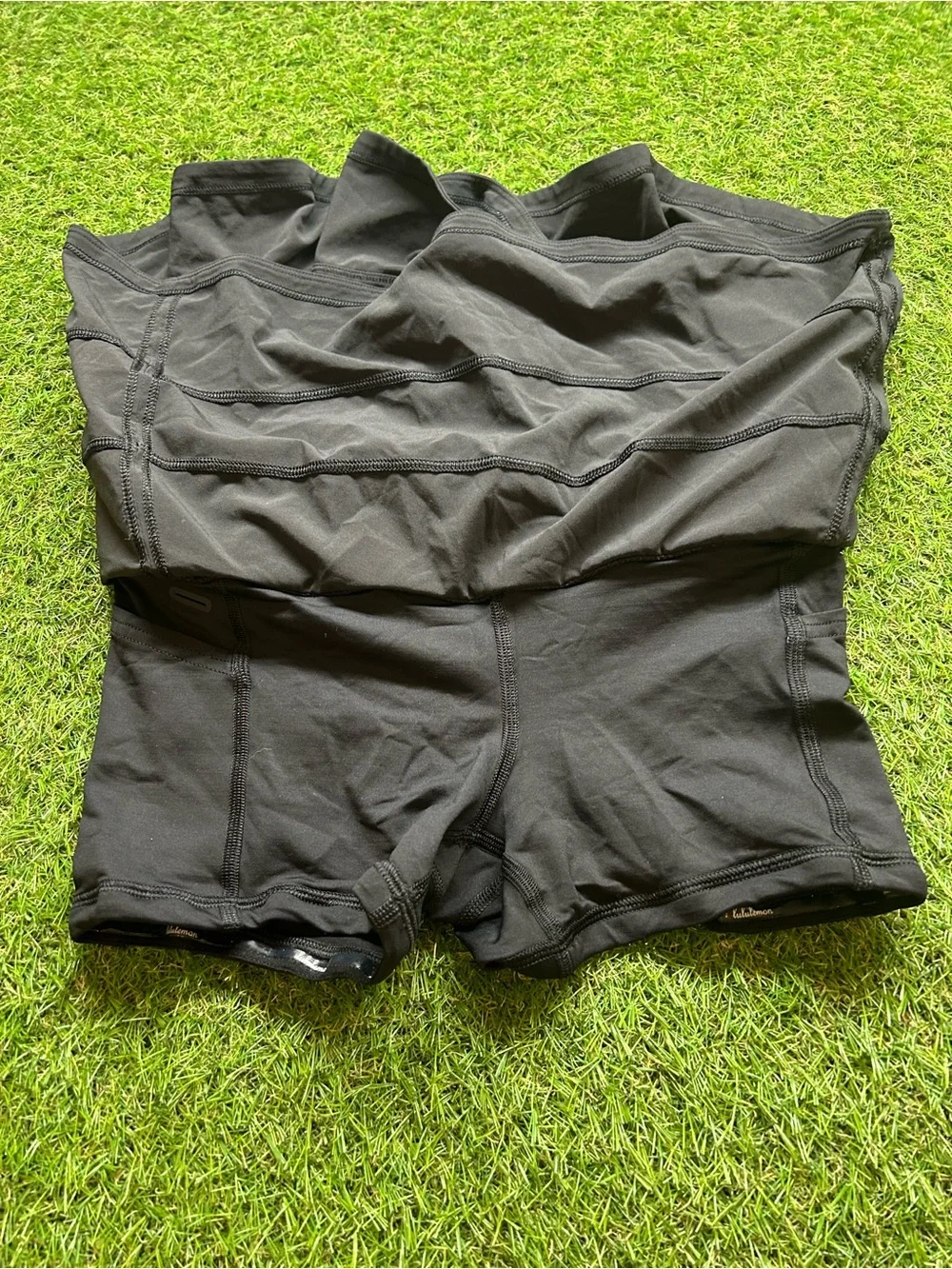 Lululemon Black Athletic Skort with Team Patch
